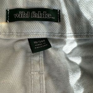 White wild fable shorts